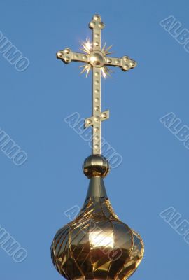 Orthodox Church`s Holy Crosses and cupolas