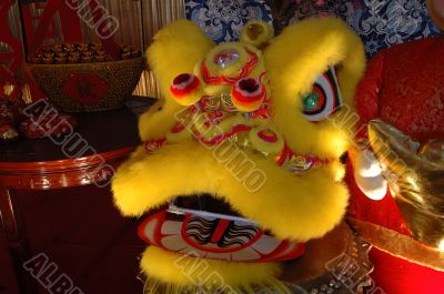 Chinese dragon and scissor cut artworks