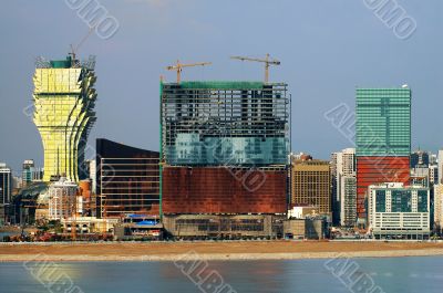 Constructions of new casinos in Macau