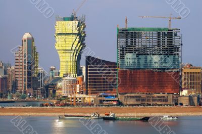 Constructions of new casinos in Macau