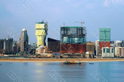 Constructions of new casinos in Macau