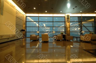 The waiting area in entertainment center