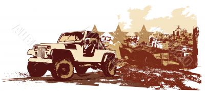 vintage military vehicle