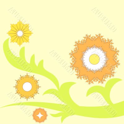 Artistic flowers design