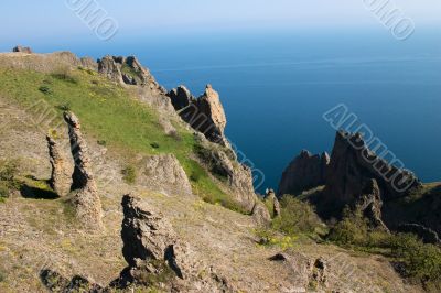 Rocks on the coast