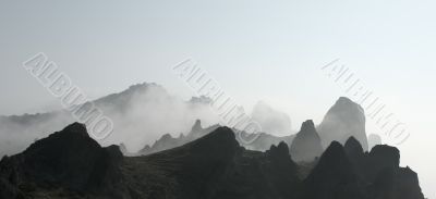 Fog in the mountains