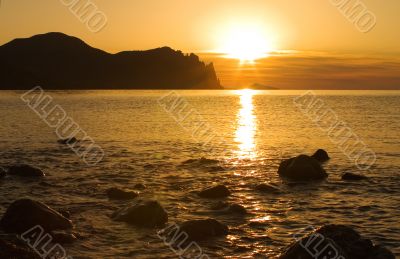 Sunrise on the sea