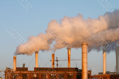 Factory pipes
