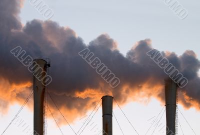 clouds of smoke