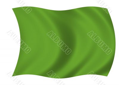 Green blank flag