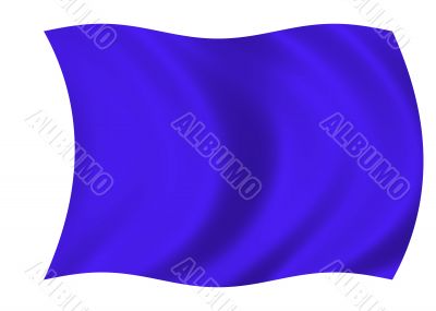 Blue blank flag