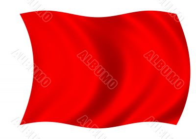 Red blank flag
