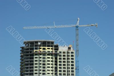 Crane and Building