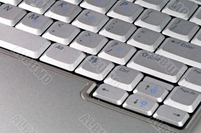 Close up keyboard