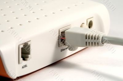 Rear part of modem