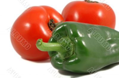 Paprica and tomatoes