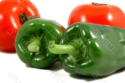 Papricas and tomatoes