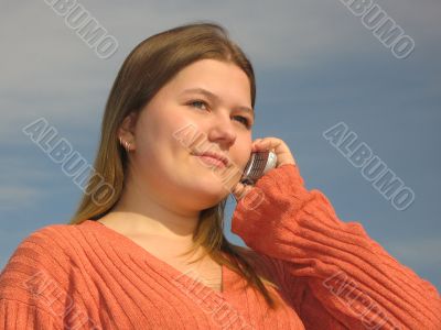 Girl with the cell phone