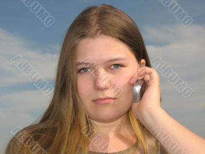 Girl with the cell phone