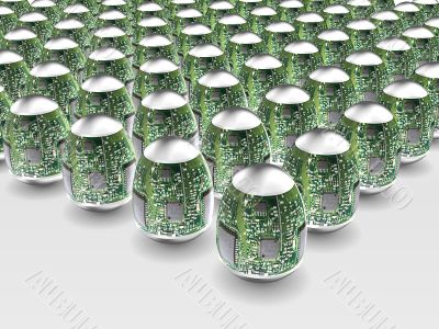 hight technology Easter eggs