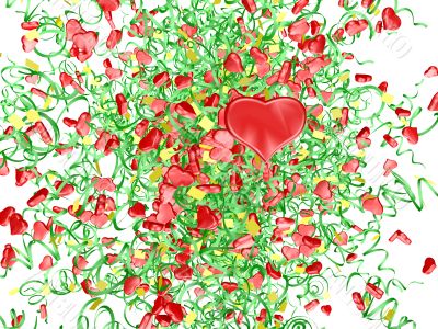 hearts firework