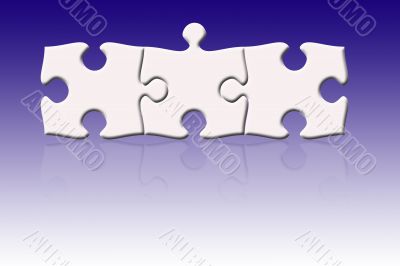 Three puzzle pieces