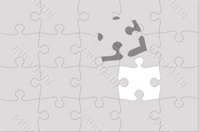 Grey Puzzle background