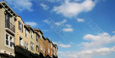 Houses and clouds