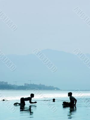 Boys on the beach