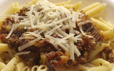 Penne with Meat Sauce