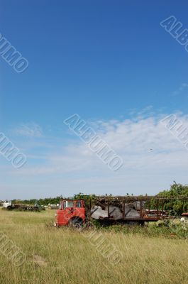 Old Red Farm Truck