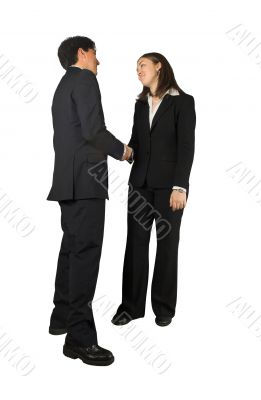 business coupe handshake