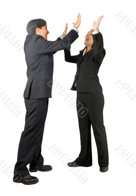 business couple success