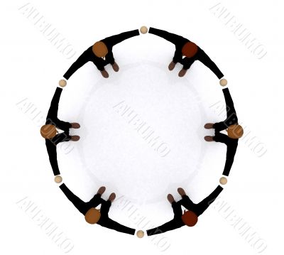 business teamwork 3d illustration