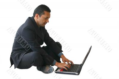 business man - laptop JE