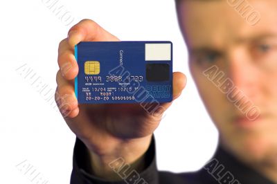 business man - credit card