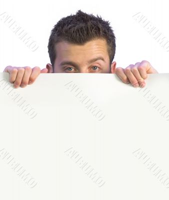 cheeky business man - blank space for writing 3