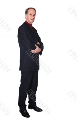 confident business man standing