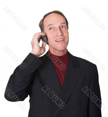 Business man on the phone