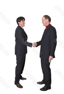 business men shaking hands