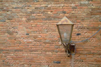 rusty old lamp