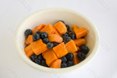 Fruit Salad Papaya and BlueBerry