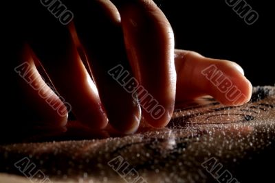 hand on body