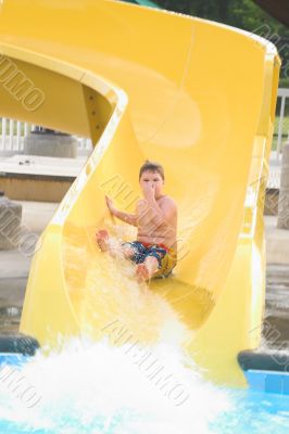 Boy at a Water Park