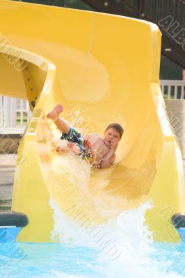 Boy at a Water Park