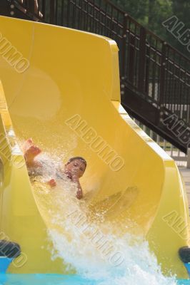 Boy at a Water Park
