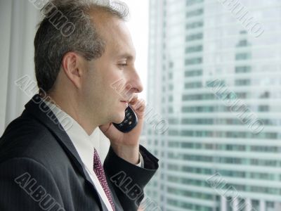 Businessman by the window