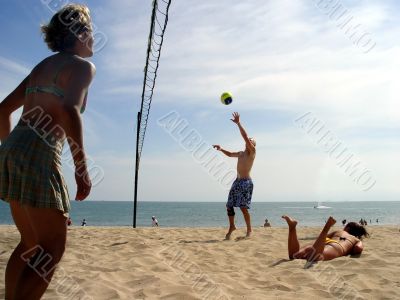 Volleyball players