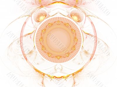 The abstract color fractal image