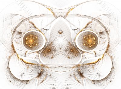 The abstract color fractal image